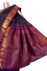 Pure Handloom Checks Chakram Kanjeevaram Silk Saree
